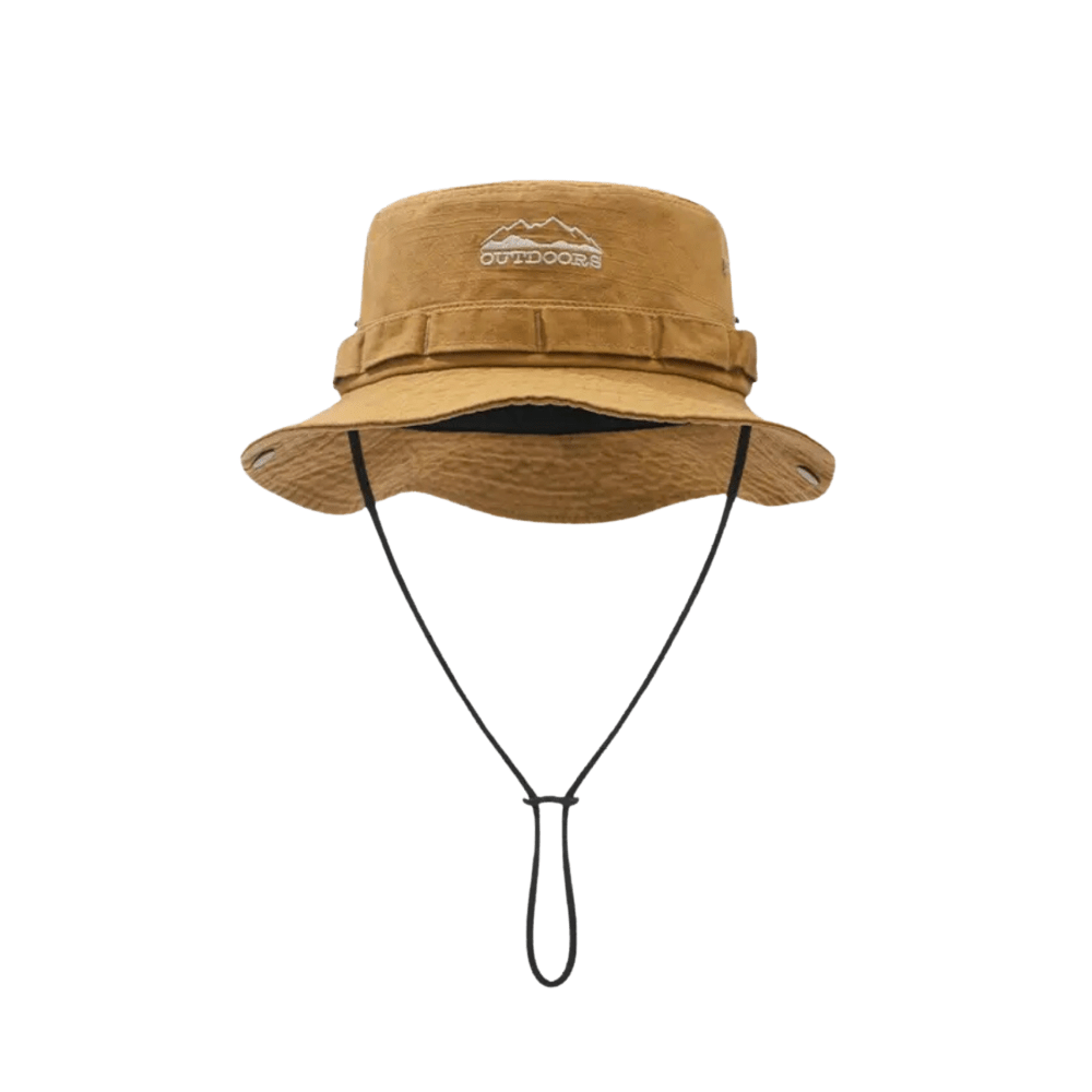 Breathable Cotton Hiking Hat with Adjustable Wide Brim - Field & Wild-Field & Wild