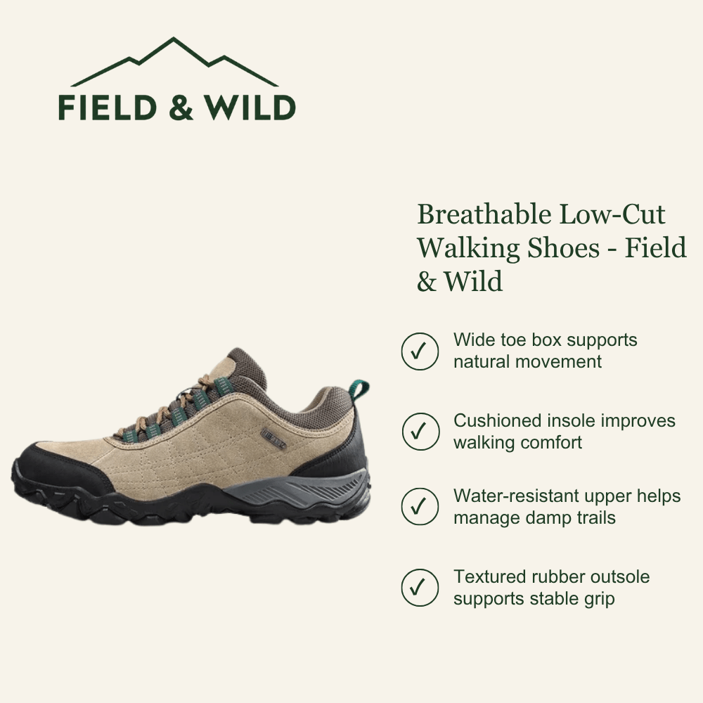 Breathable Low-Cut Walking Shoes - Field & Wild-Field & Wild