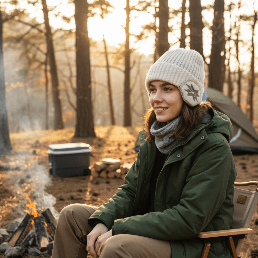 Fleece-Lined Winter Hat with Ear Flaps for Outdoor Use-Field & Wild