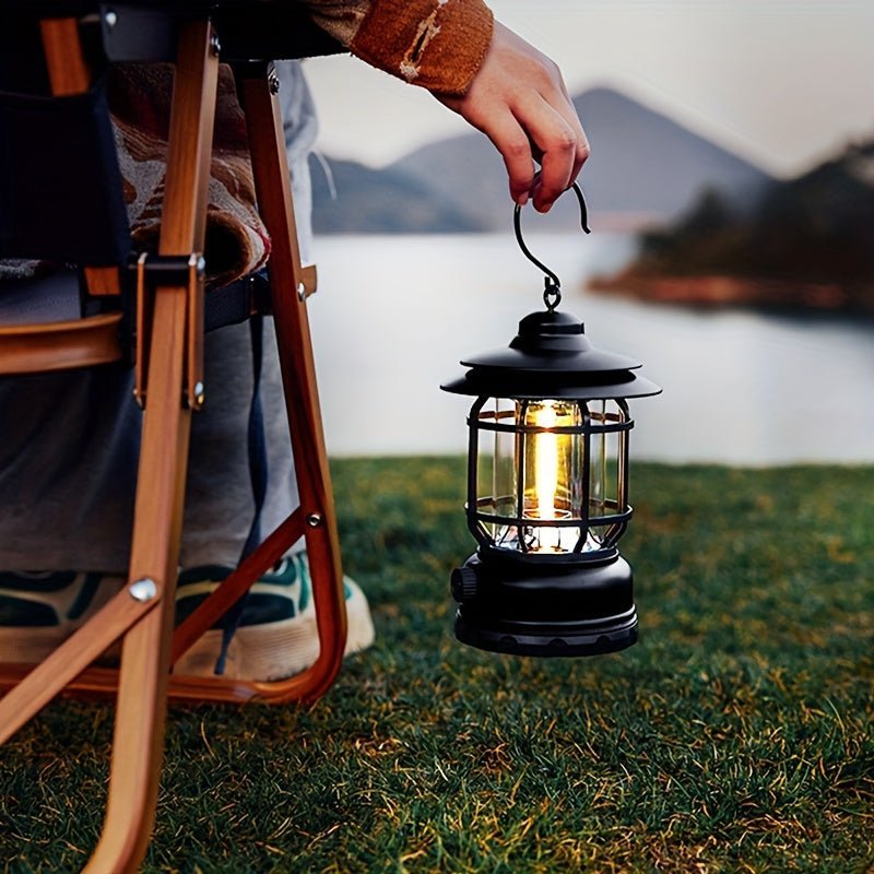 Rechargeable LED Camping Lantern with USB Charging & Adjustable Brightness-Field & Wild