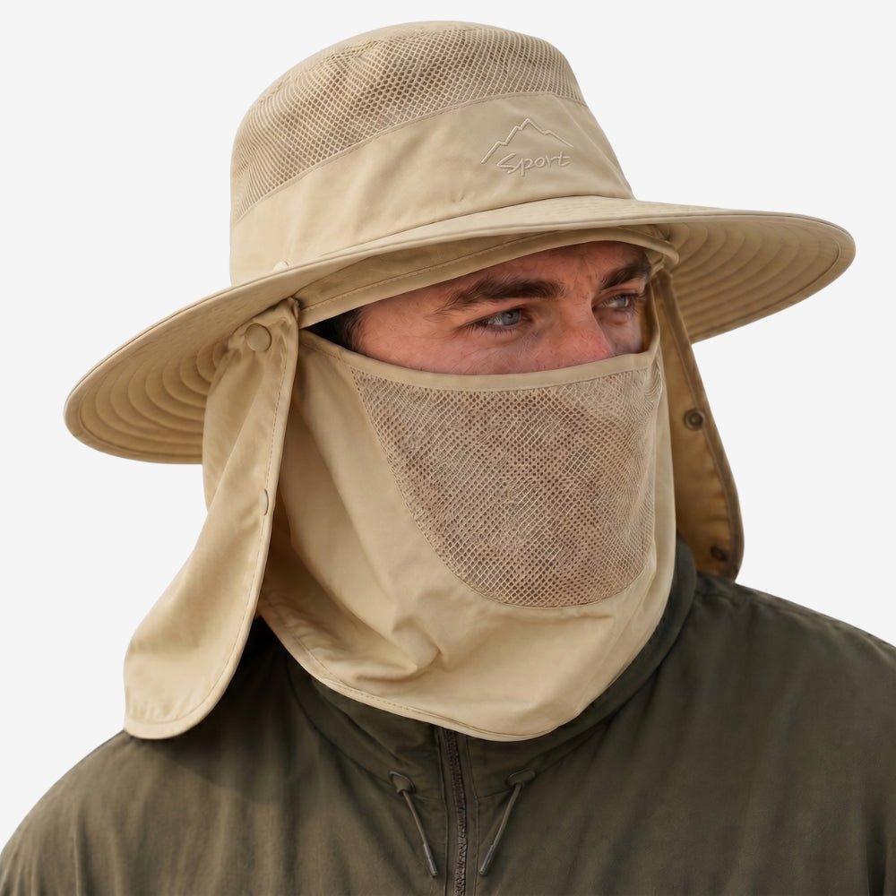 Lightweight Breathable Hiking Hat with Neck Cover | Active Peaks-Field & Wild