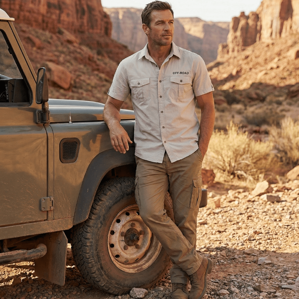 Breathable Cotton Outdoor Shirt for Men | Active Peaks-Field & Wild
