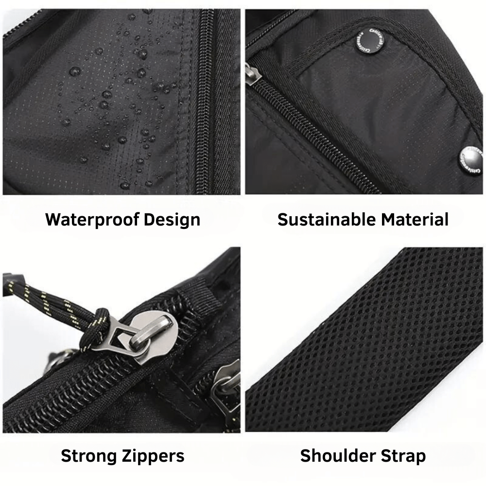 Weather-Resistant Crossbody Bag with Secure Storage Compartments-Field & Wild