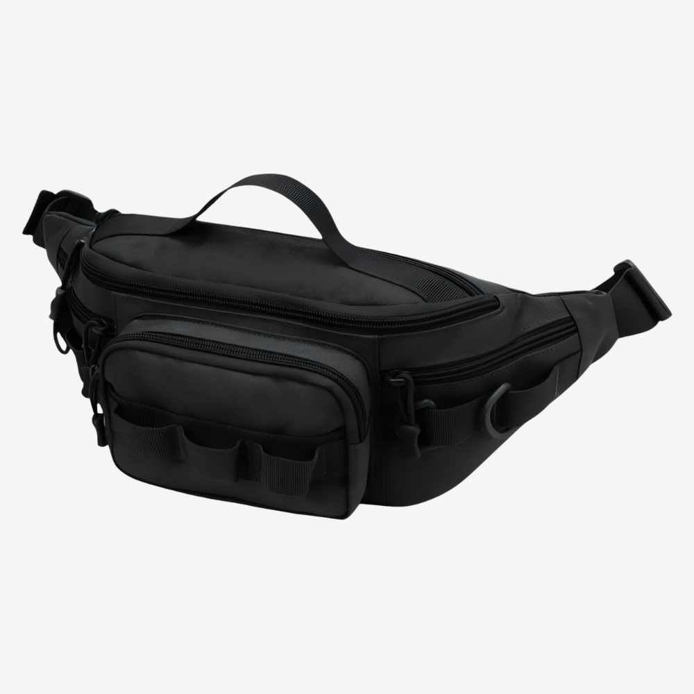 Compact Water-Resistant Hiking Waist Pack with Zipped Pockets-Field & Wild
