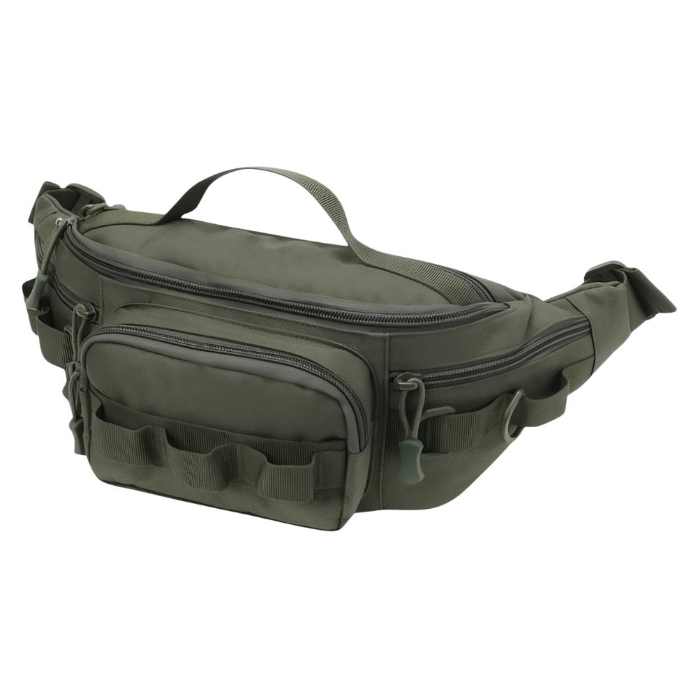 Compact Water-Resistant Hiking Waist Pack with Zipped Pockets-Field & Wild
