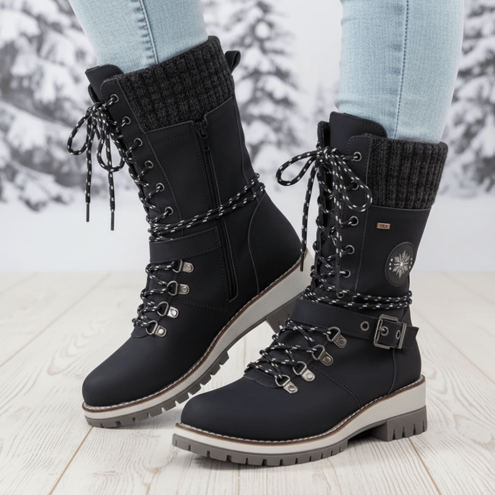 Women’s Insulated Winter Boots with Water-Resistant Grip Sole-Field & Wild