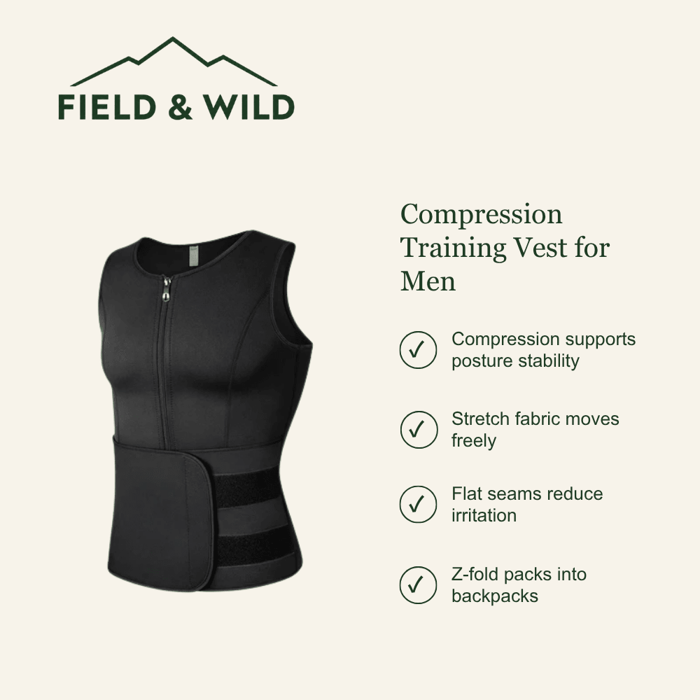 Men’s Lightweight Compression Training Vest with Breathable Fit-Field & Wild