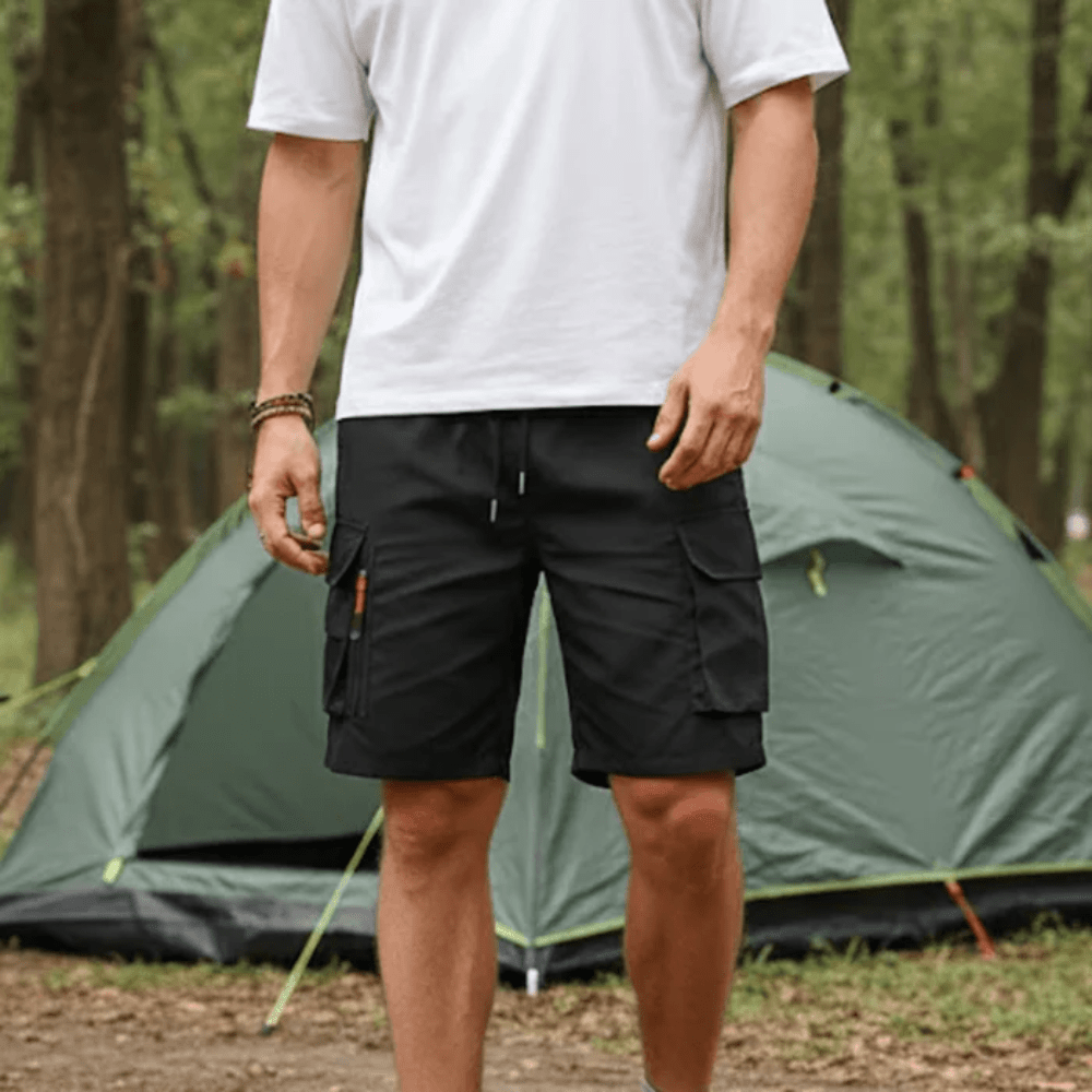 Men’s Lightweight Cargo Shorts with Secure Zip Pockets-Field & Wild