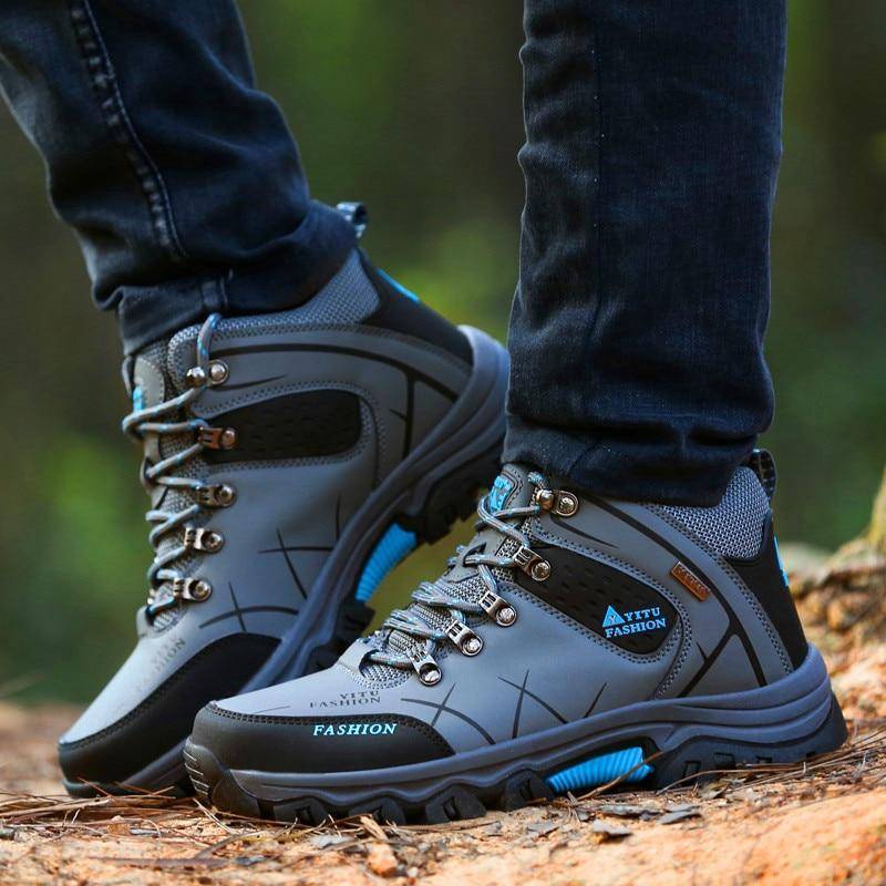 High-Top Hiking Shoes – Breathable Durable Outdoor Footwear-Field & Wild