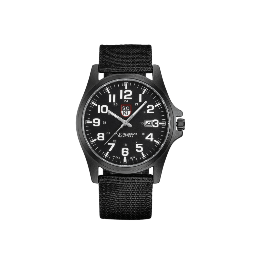 Men’s Water-Resistant Outdoor Watch with Stopwatch & Backlit Display-Field & Wild