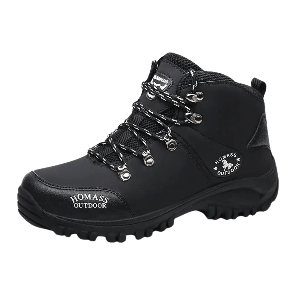 Supportive Water-Resistant Hiking Boots with Grip Sole-Field & Wild