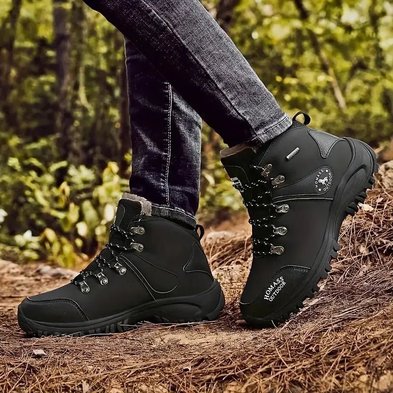 Supportive Water-Resistant Hiking Boots with Grip Sole-Field & Wild