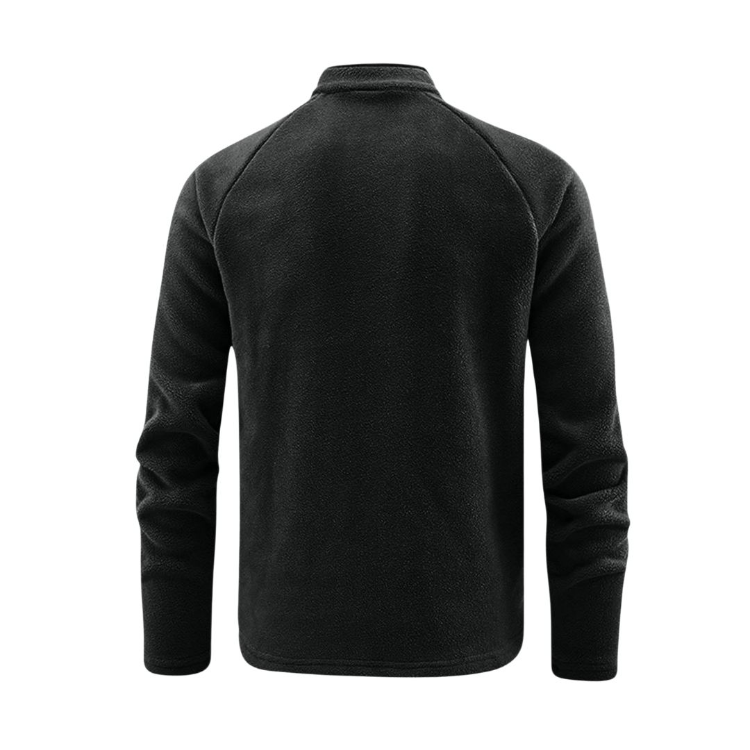 Men’s Half-Zip Fleece Pullover with Stand Collar-Field & Wild