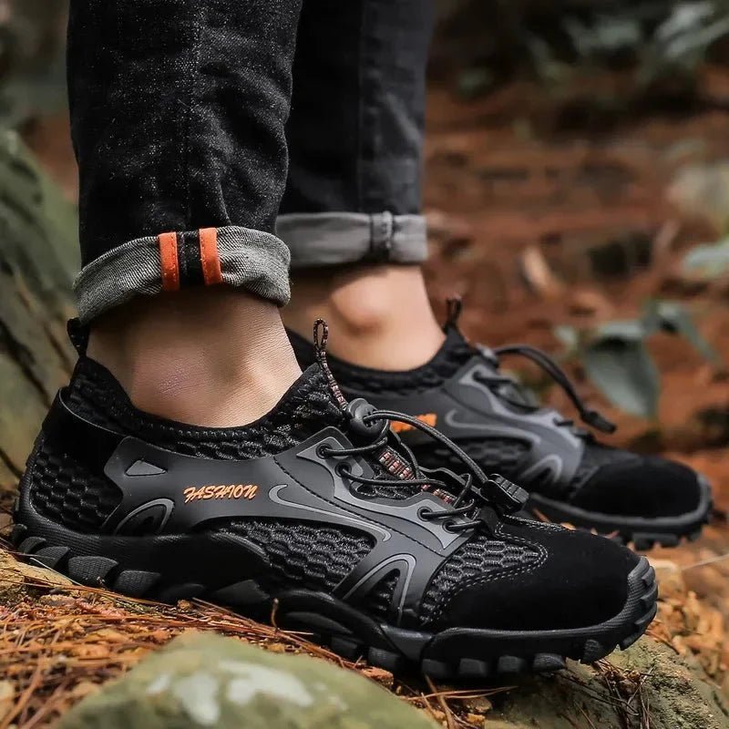Men’s Grippy Hiking Shoes with Durable Mid-Height Support-Field & Wild
