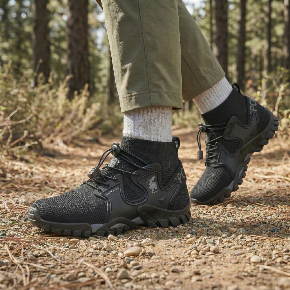 Breathable Trail Walking Shoes with Non-Slip Rubber Sole-Field & Wild