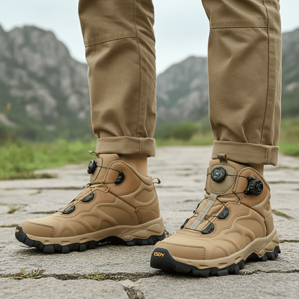 Hiking Shoes – Water-Resistant Supportive Design with Twist-Lock | Active Peaks-Field & Wild