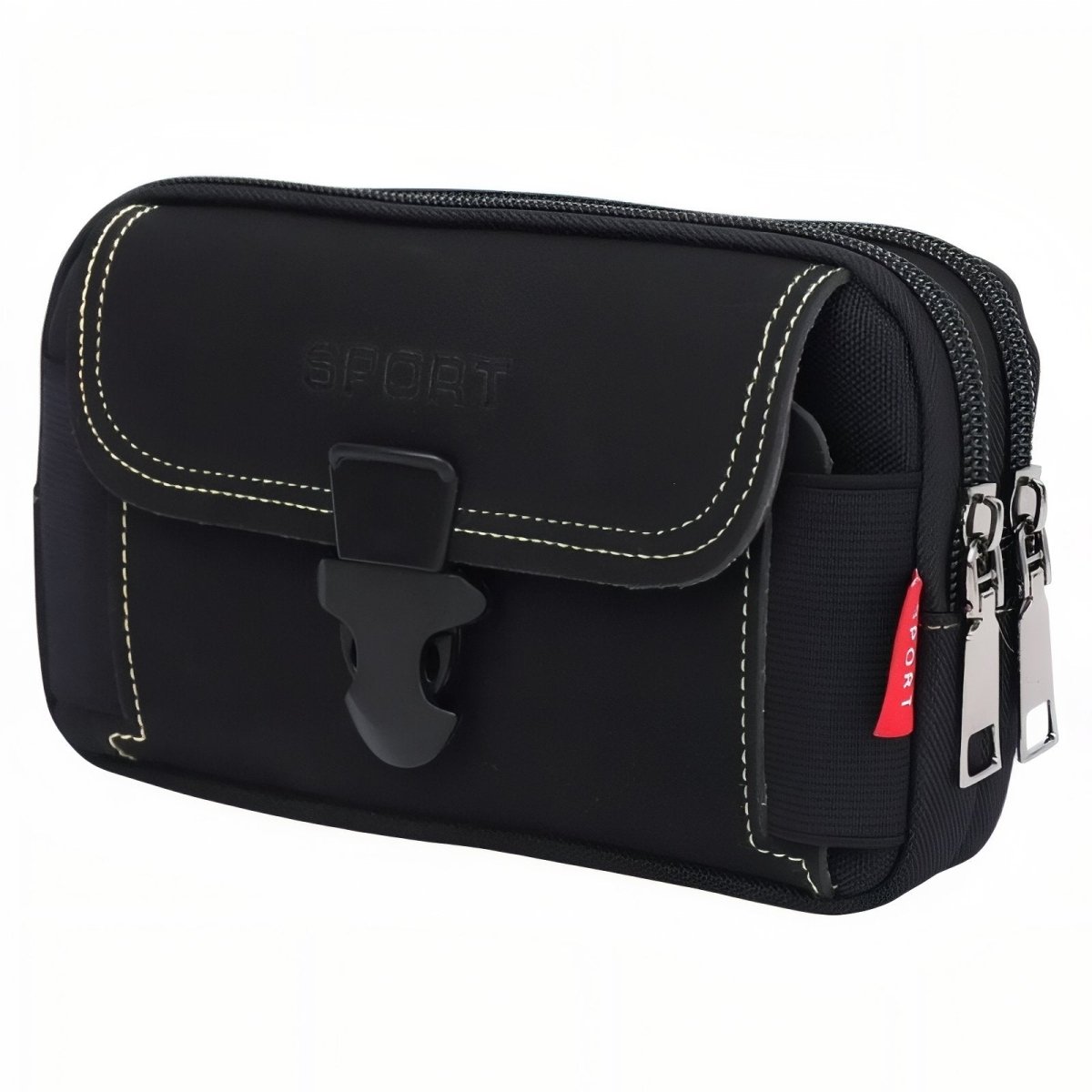 Compact Hiking Pouch with Belt Attachment & Zipped Compartments-Field & Wild