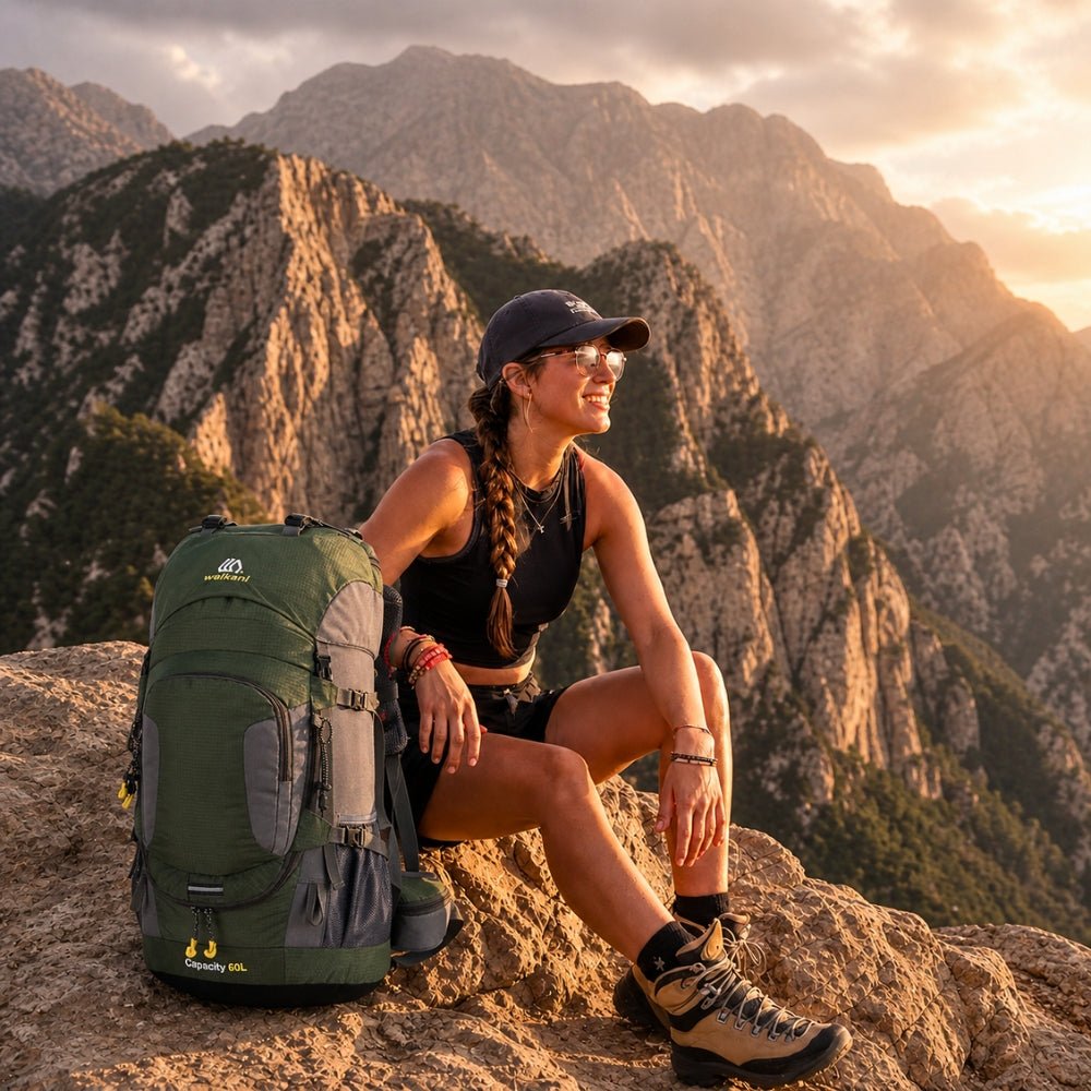 60L Trekking Backpack with Weather-Resistant Storage Design-Field & Wild
