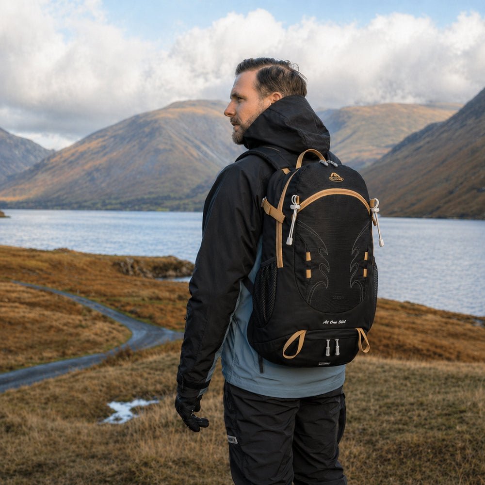 Water-Resistant 30L Day Hiking Backpack with Adjustable Straps-Field & Wild