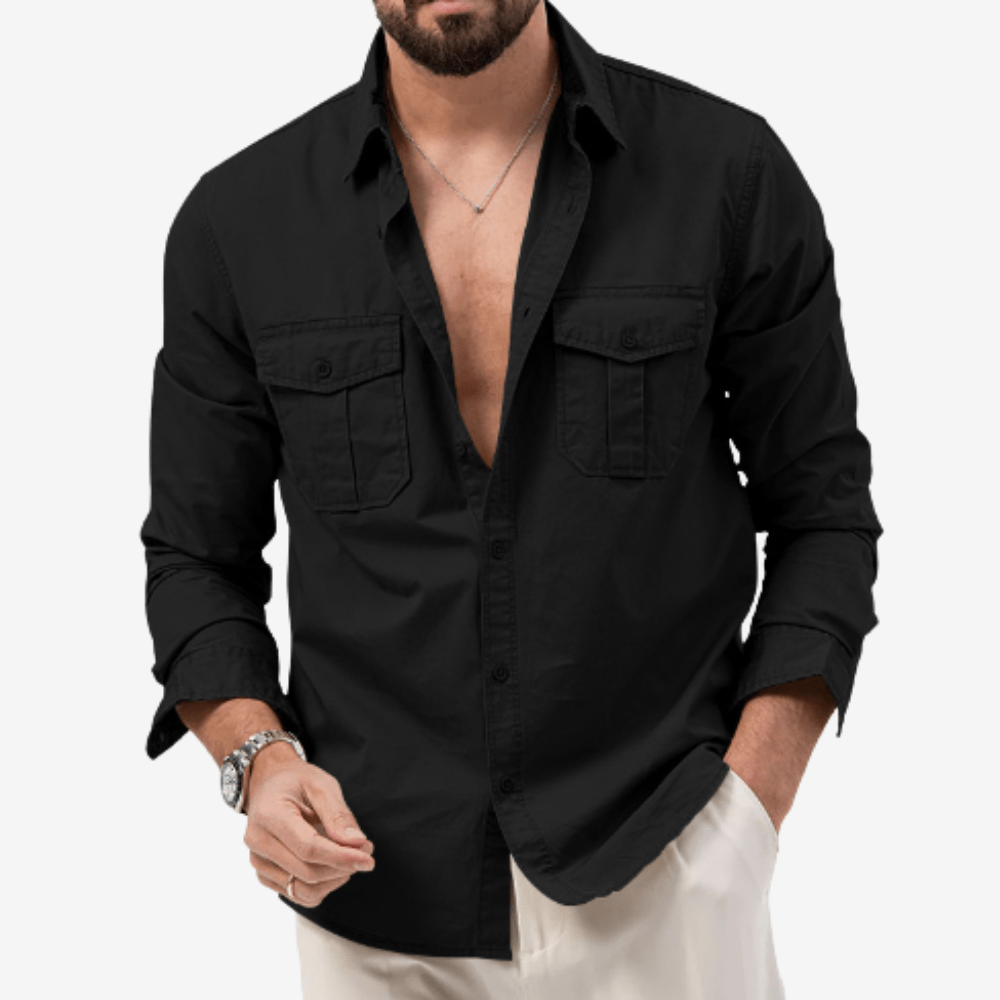 Men’s Breathable Convertible Hiking Shirt with Zip-Off Sleeves-Field & Wild