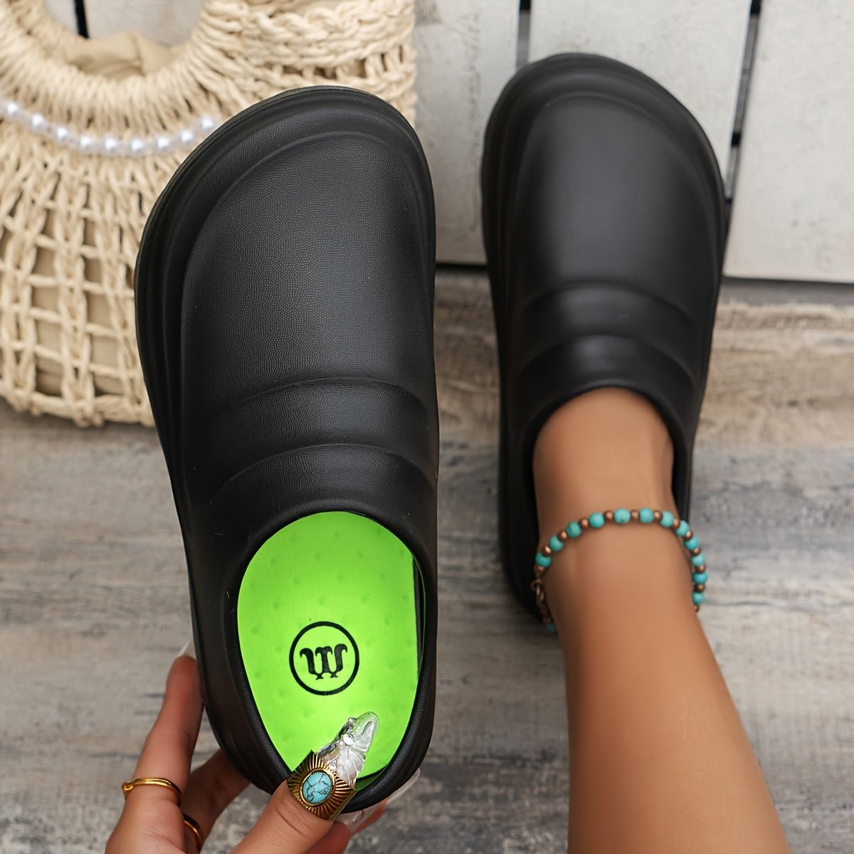 Water-Resistant Slip-On Clogs with Cushioned Sole-Field & Wild