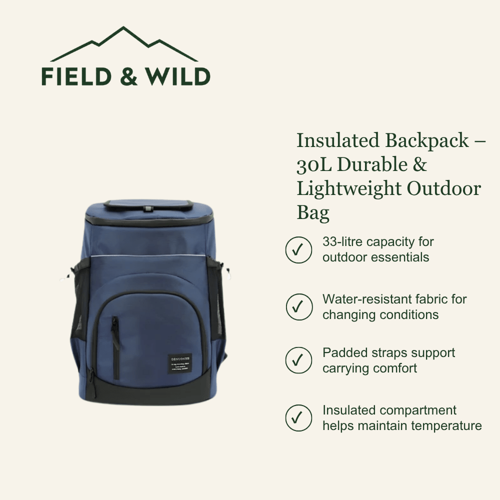 Hiking Backpack – Lightweight & Insulated 33L - Field & Wild-Field & Wild