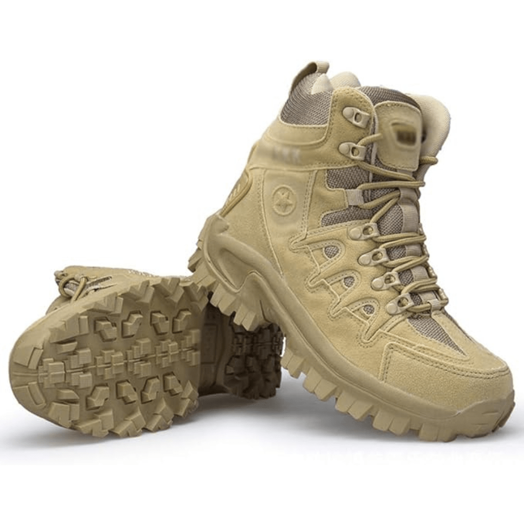 Waterproof Lightweight Hiking Boots with Lace-Up Zip Fastening-Field & Wild