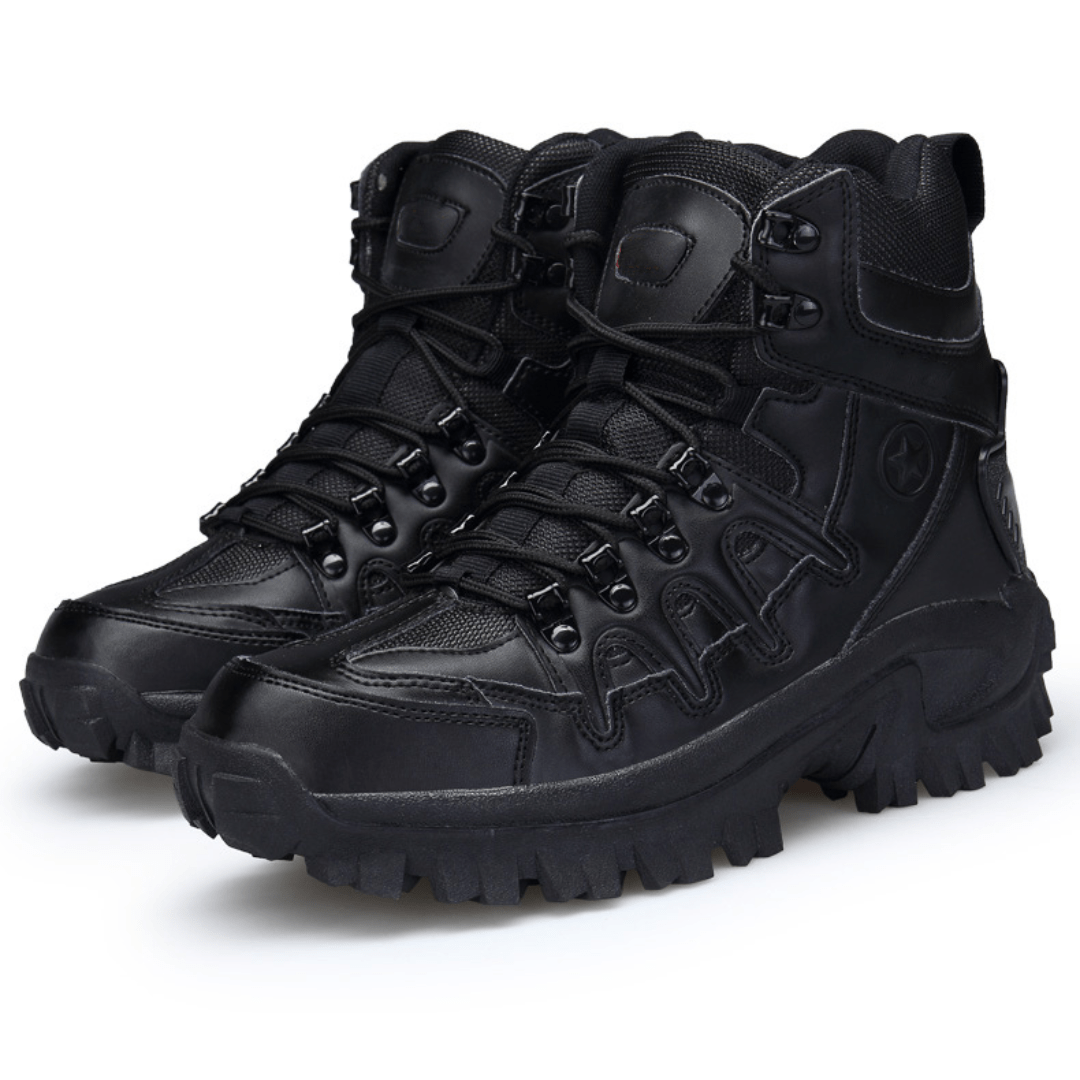 Waterproof Lightweight Hiking Boots with Lace-Up Zip Fastening-Field & Wild