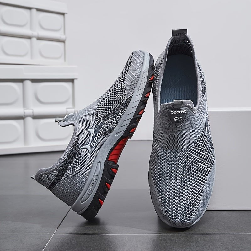 Men’s Lightweight Slip-On Walking Shoes with Breathable Mesh-Field & Wild