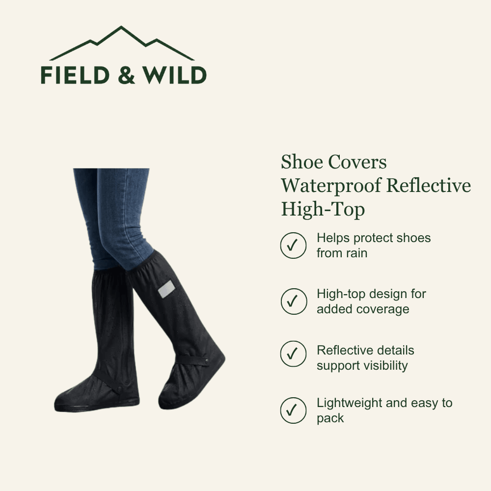 Shoe Covers Waterproof Reflective High-Top - Field & Wild-Field & Wild