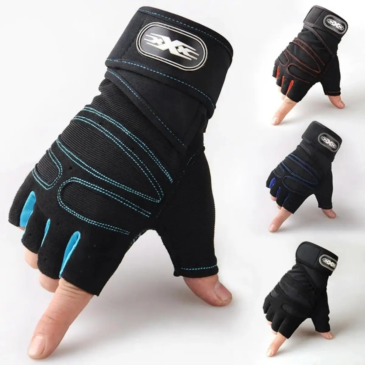 Half-Finger Gym Gloves with Breathable Grip & Wrist Support-Field & Wild