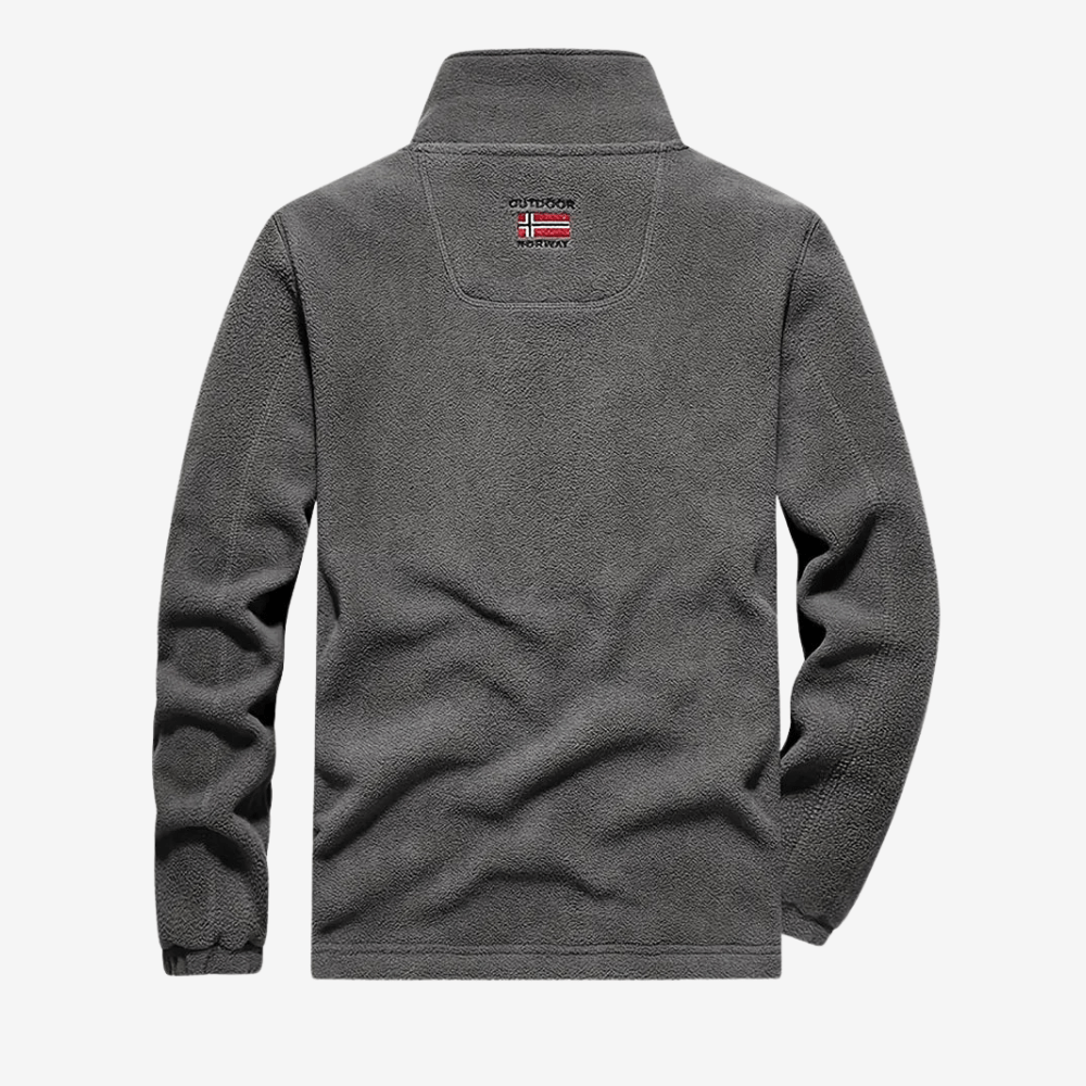 Thermal Breathable Fleece Jacket with Full Zip Design-Field & Wild