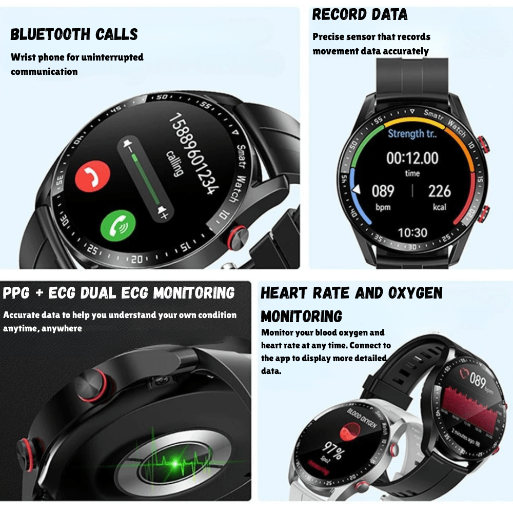 Water-Resistant Smartwatch with Activity & Sleep Tracking-Field & Wild