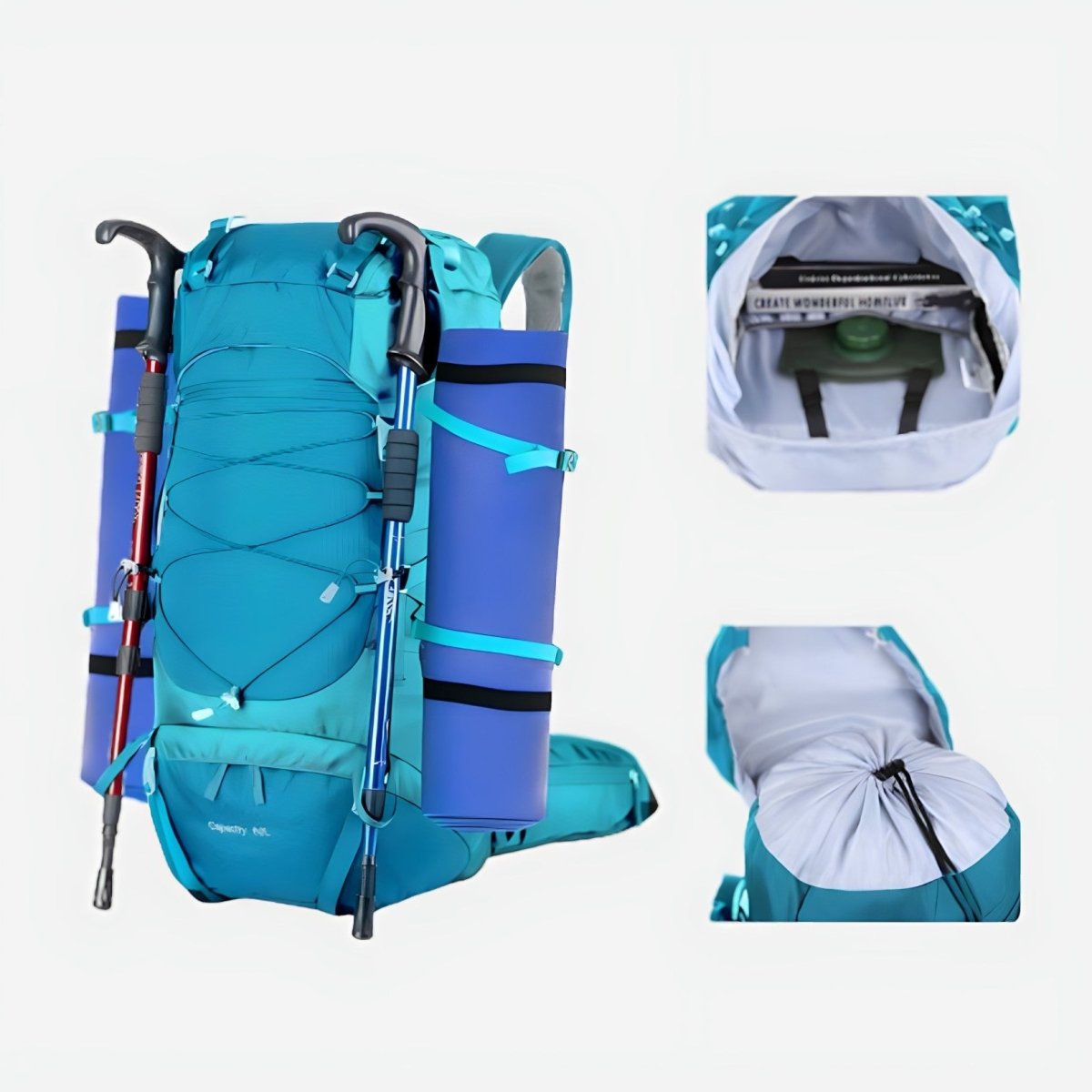ActivePeaks Durable Trekking Backpack with 50L Capacity-Field & Wild