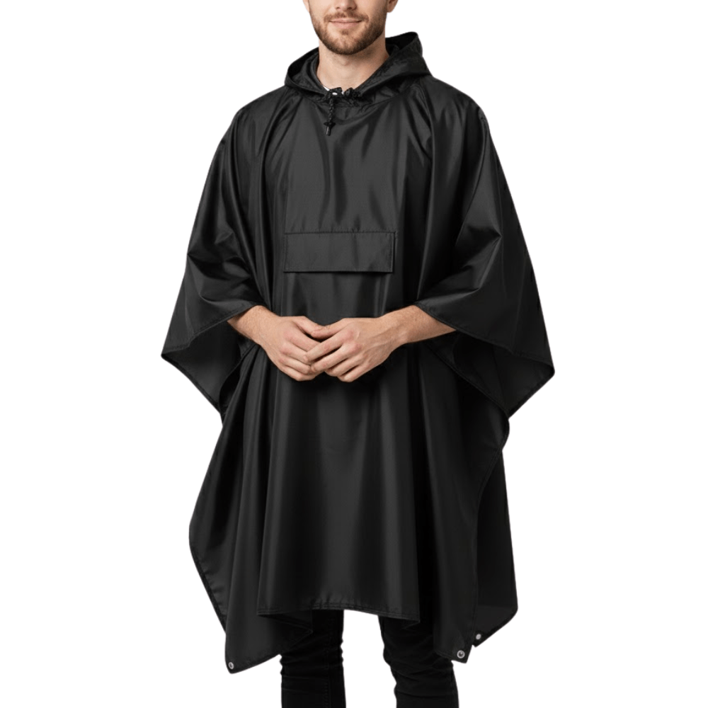 Rain Poncho – Lightweight Water-Resistant Packable Design | Active Peaks-Field & Wild