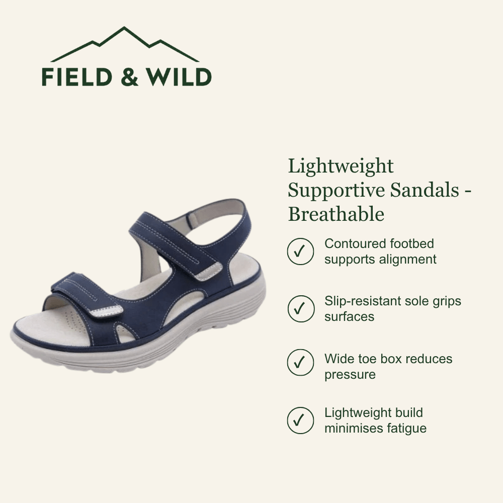 Women’s Breathable Walking Sandals with Cushioned Footbed-Field & Wild