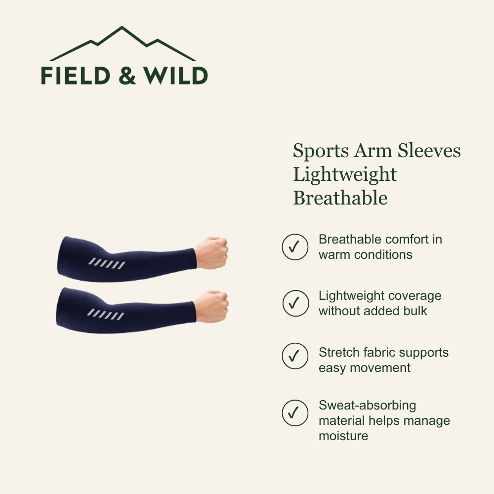 Sports Arm Sleeves Lightweight Breathable - Field & Wild-Field & Wild