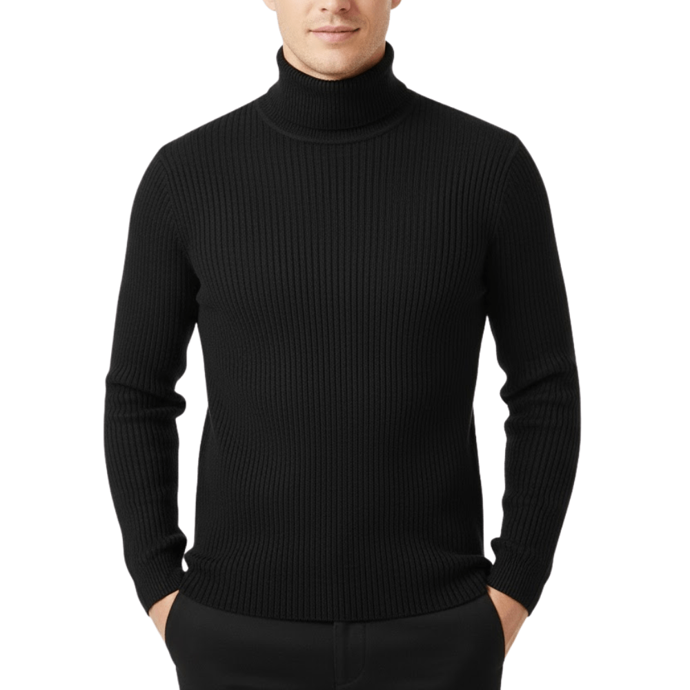 Men’s Ribbed Turtleneck Sweater | Active Peaks-Field & Wild