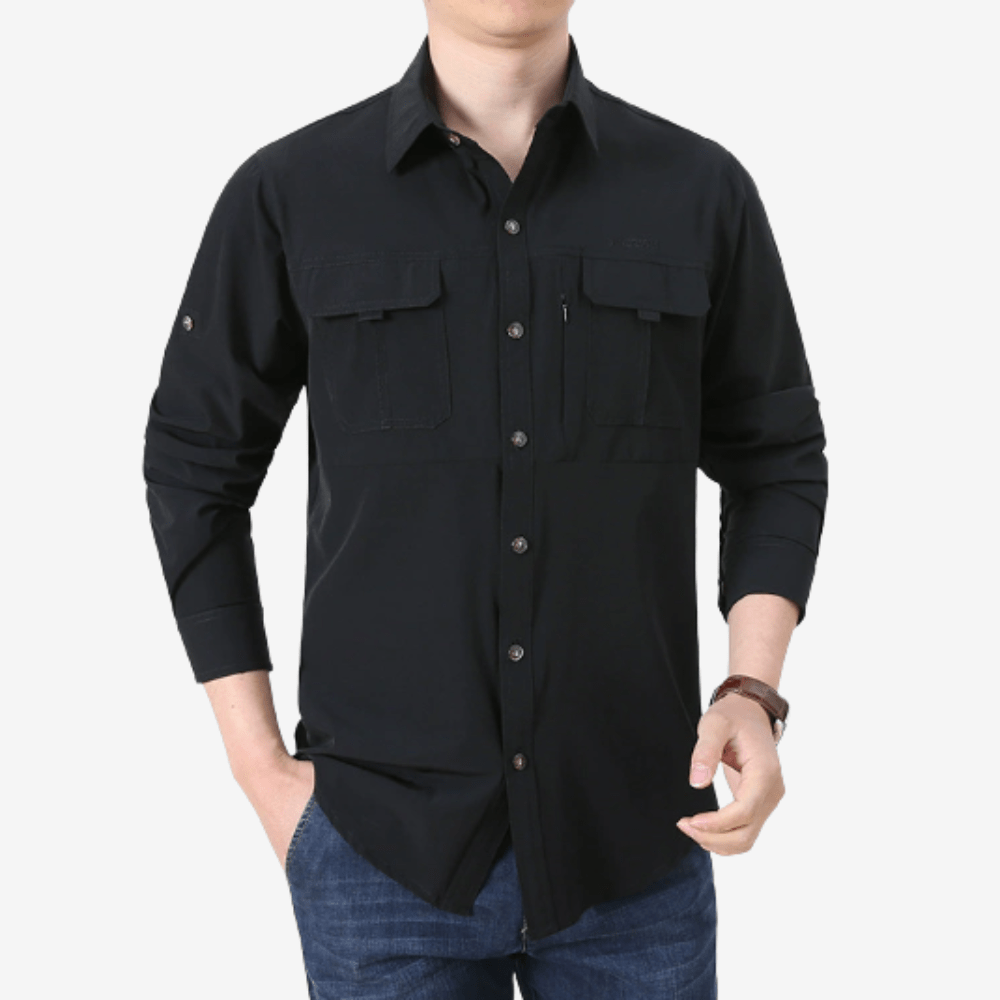 Lightweight Long Sleeve Hiking Shirt with UV Protection-Field & Wild