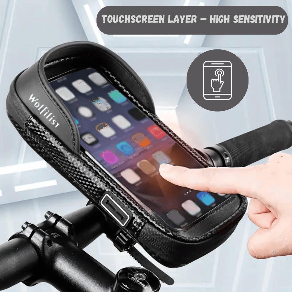 Rotatable Bike Phone Mount with Water-Resistant Touchscreen Case-Field & Wild