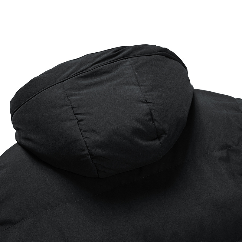 Men’s Hooded Puffer Jacket with Insulated Winter Padding-Field & Wild