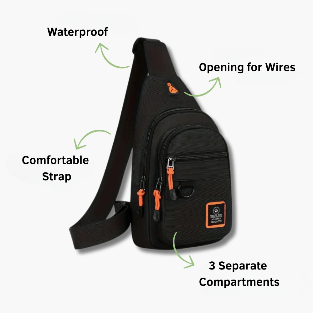 Lightweight Water-Resistant Crossbody Bag for Outdoor Travel-Field & Wild