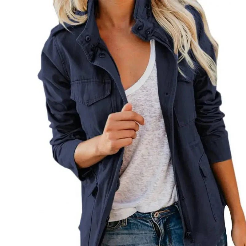 Women’s Windproof Walking Jacket with Adjustable Waist-Field & Wild