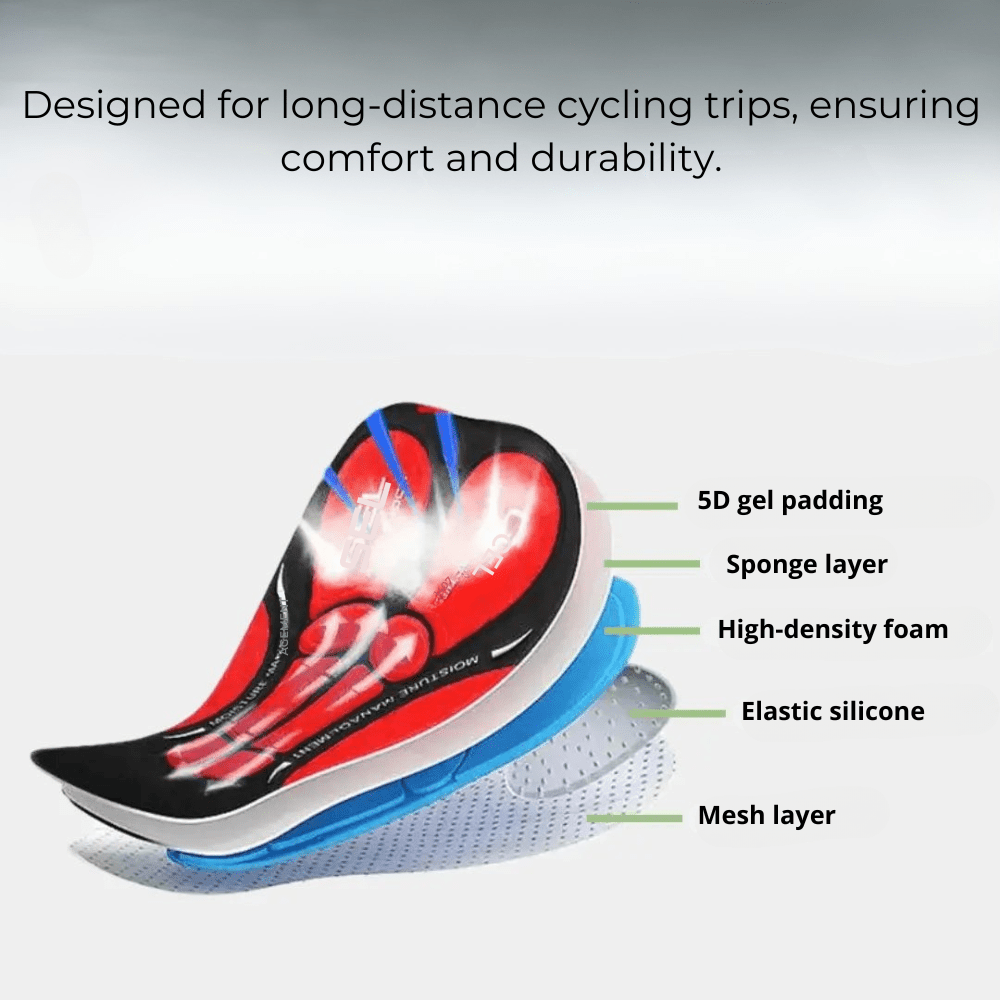 Padded Cycling Undershorts with Breathable Gel Cushioning-Field & Wild