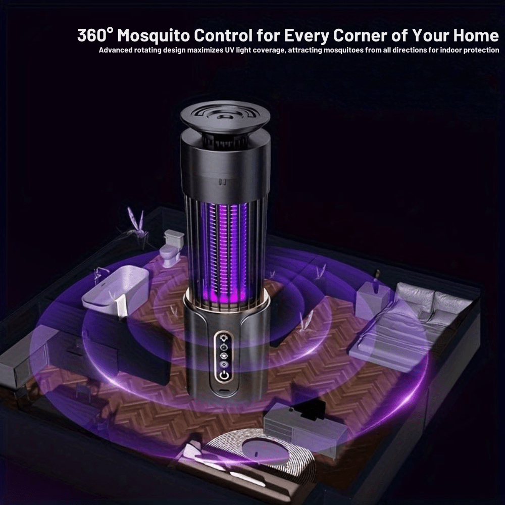 Mosquito Trap Lamp – Lightweight USB-Rechargeable with Dual Light Modes-Field & Wild