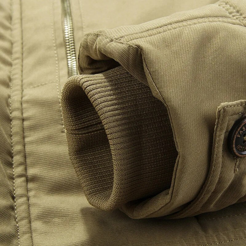 Men’s Padded Winter Jacket with Detachable Hood-Field & Wild