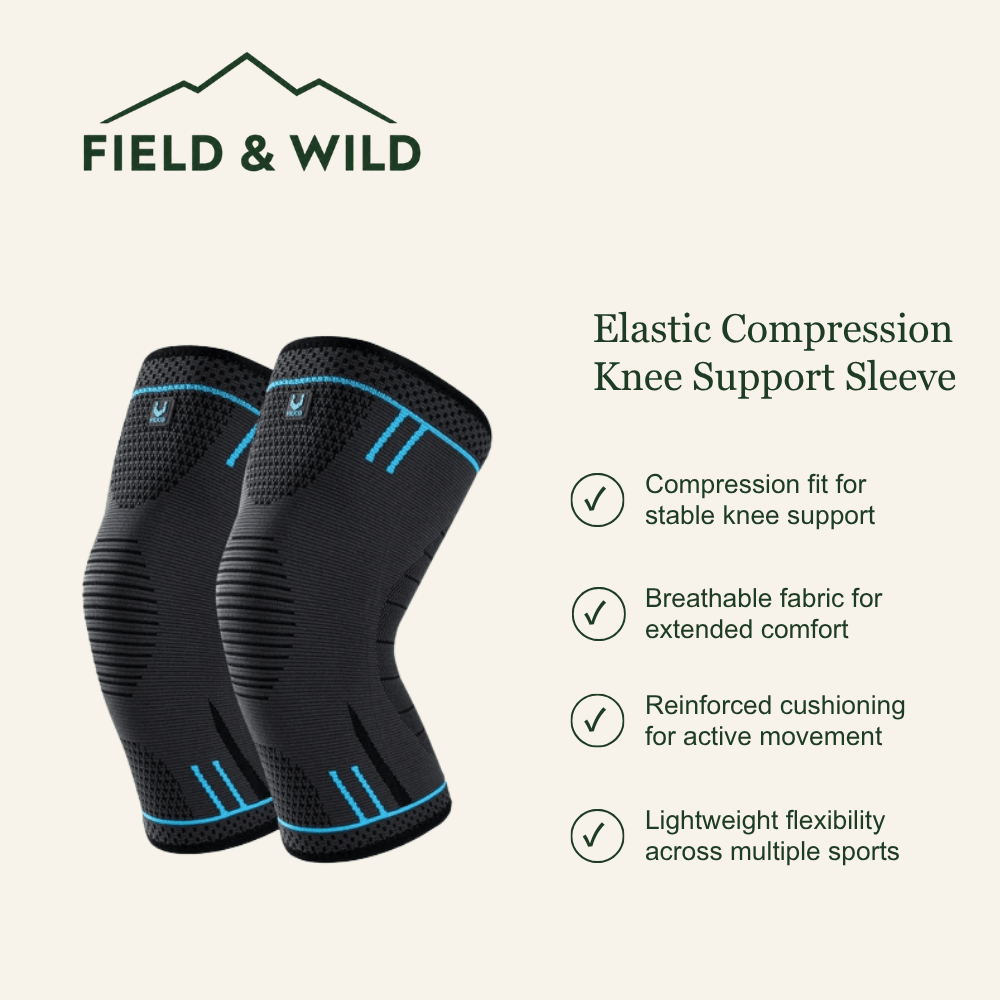 Elastic Compression Knee Support Sleeve - Field & Wild-Field & Wild