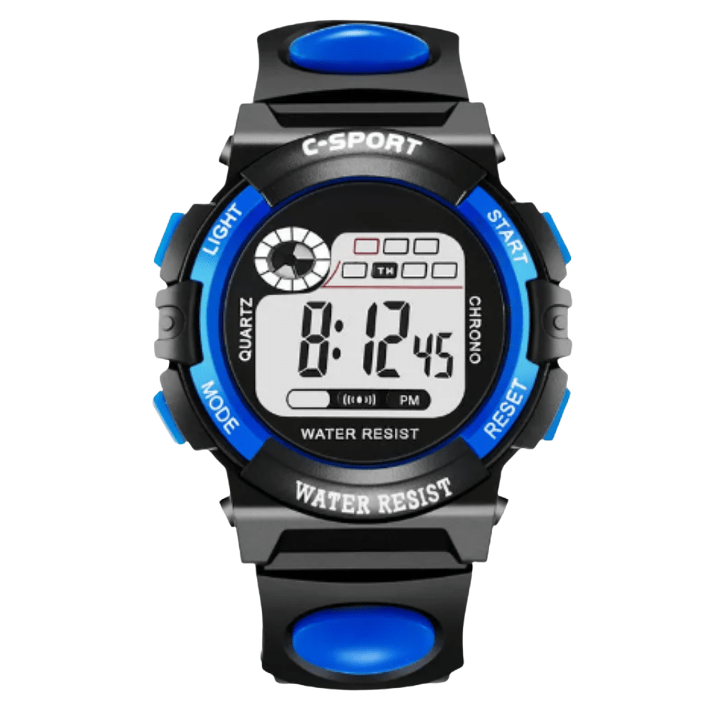 Children’s Lightweight Digital Outdoor Watch with Splash-Resistant Case-Field & Wild