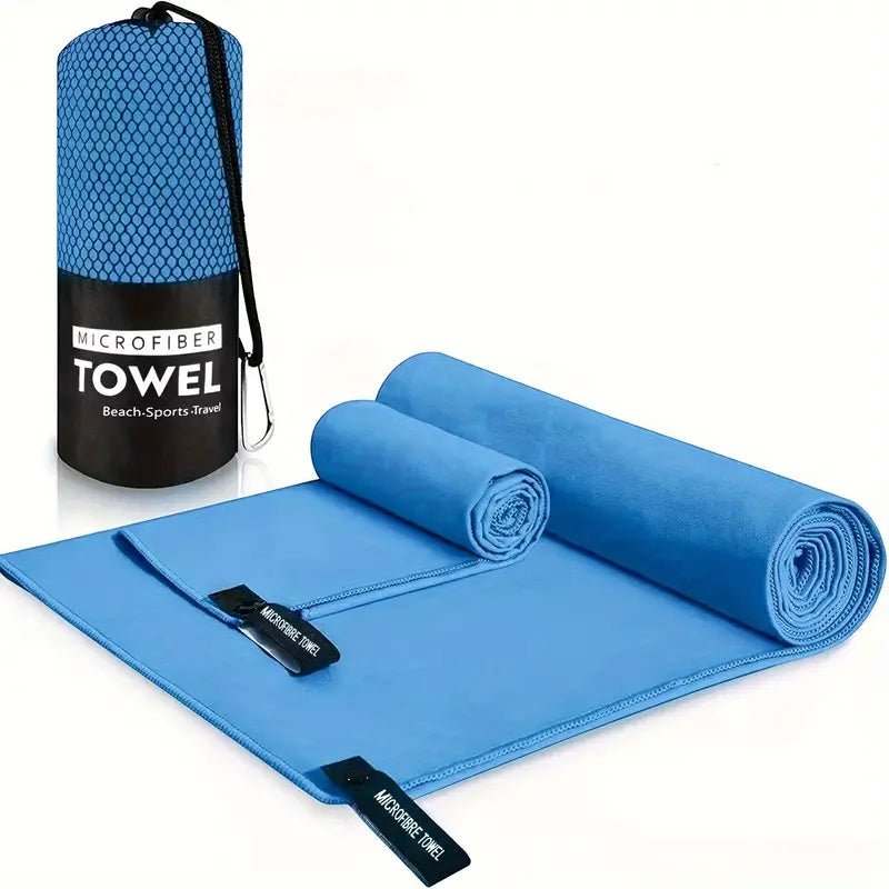 Quick-Dry Microfibre Travel Towel Set with Carry Bag-Field & Wild