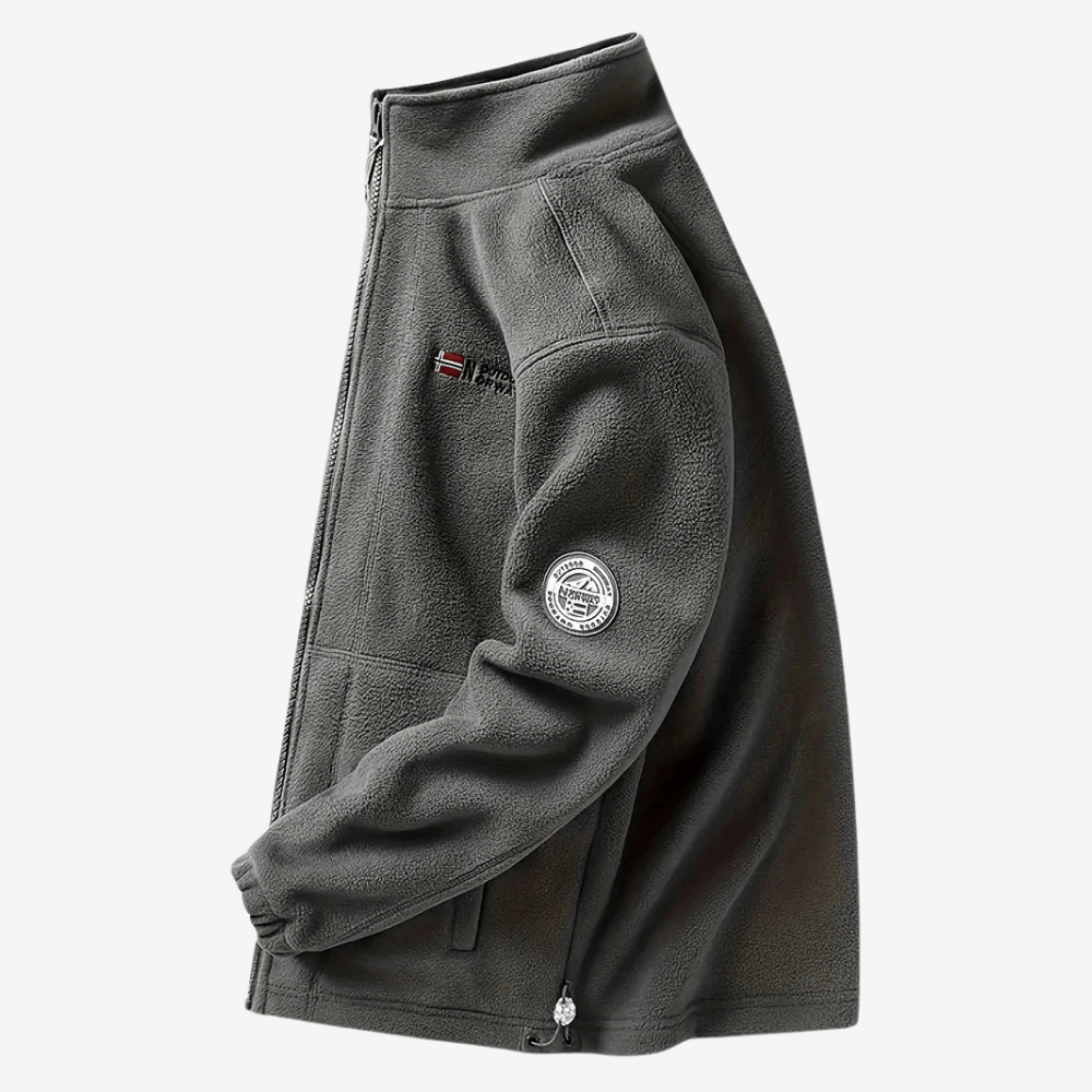 Thermal Breathable Fleece Jacket with Full Zip Design-Field & Wild